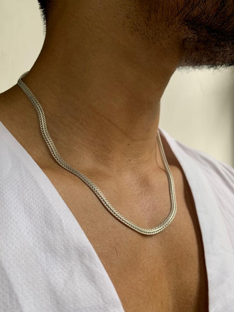 Silver Zip Chain Men - Main Image