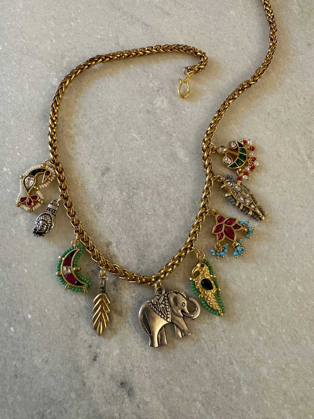 Tanjore Charm Necklace