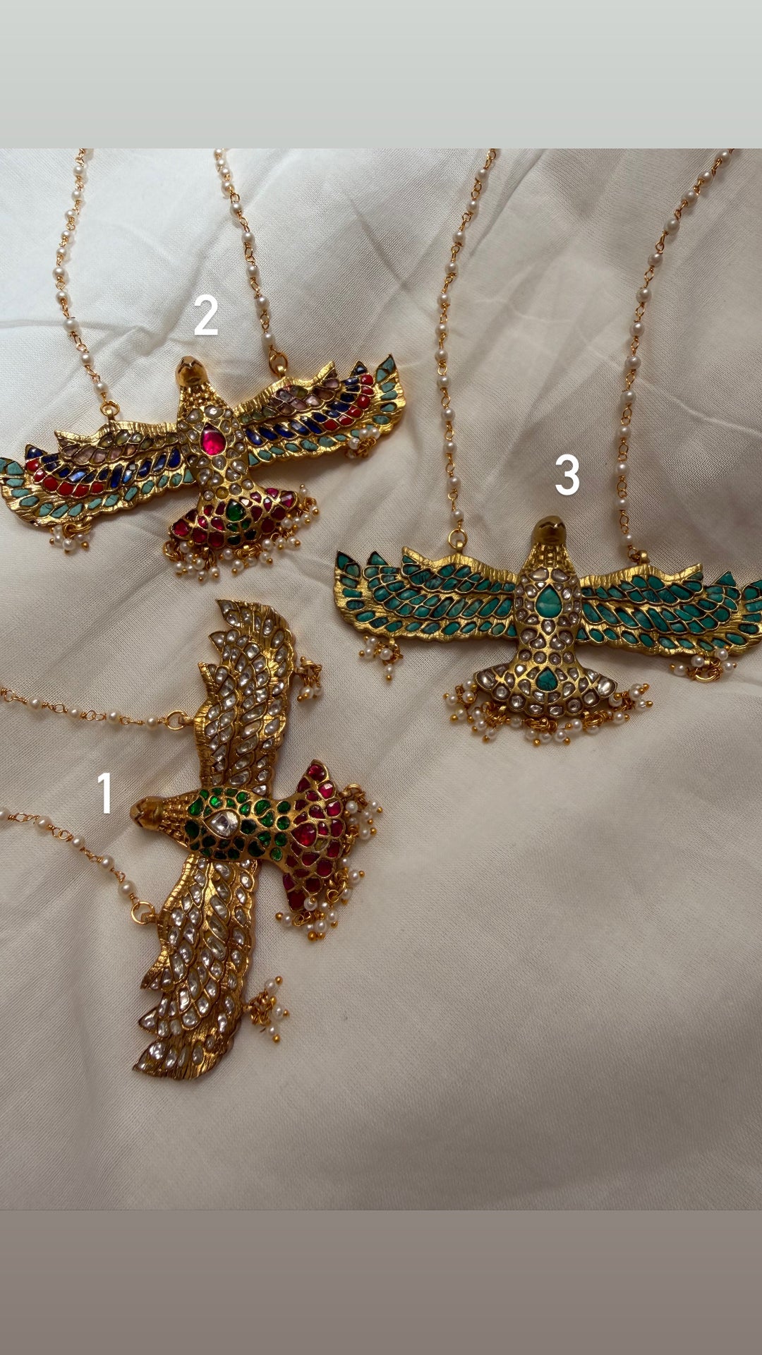 Shloka large eagle necklace