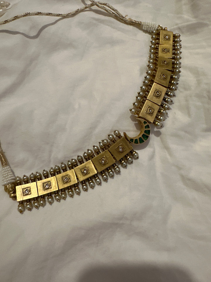 Mughal moon necklaces