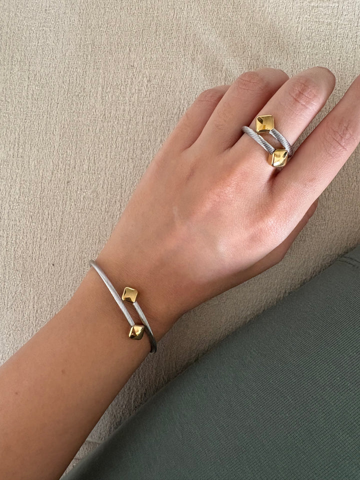 Wrap bracelet & ring set