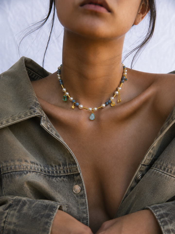 Blue Sardinia necklace