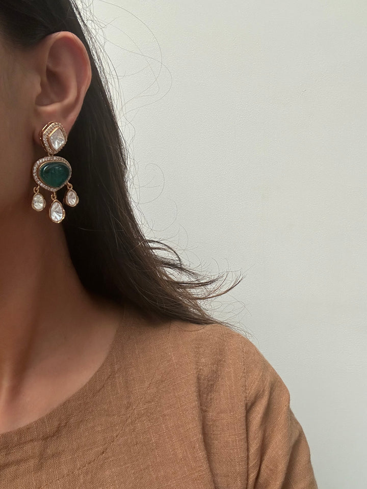 Raya Green Earrings