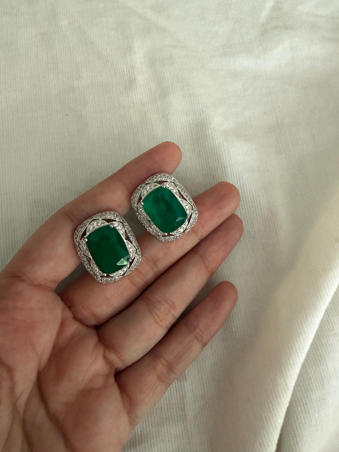 Green jashan earring