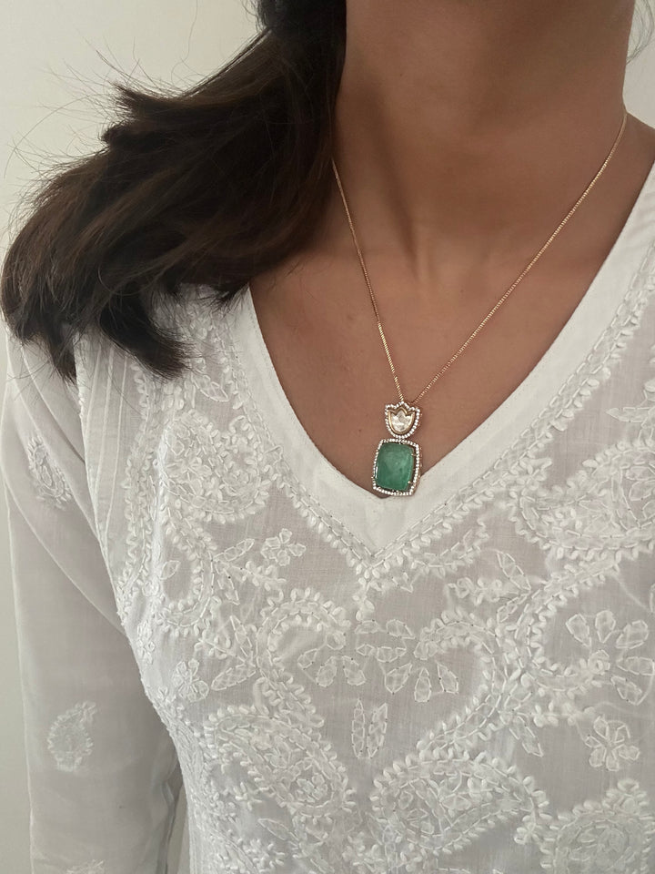 Hoffman Green Necklace