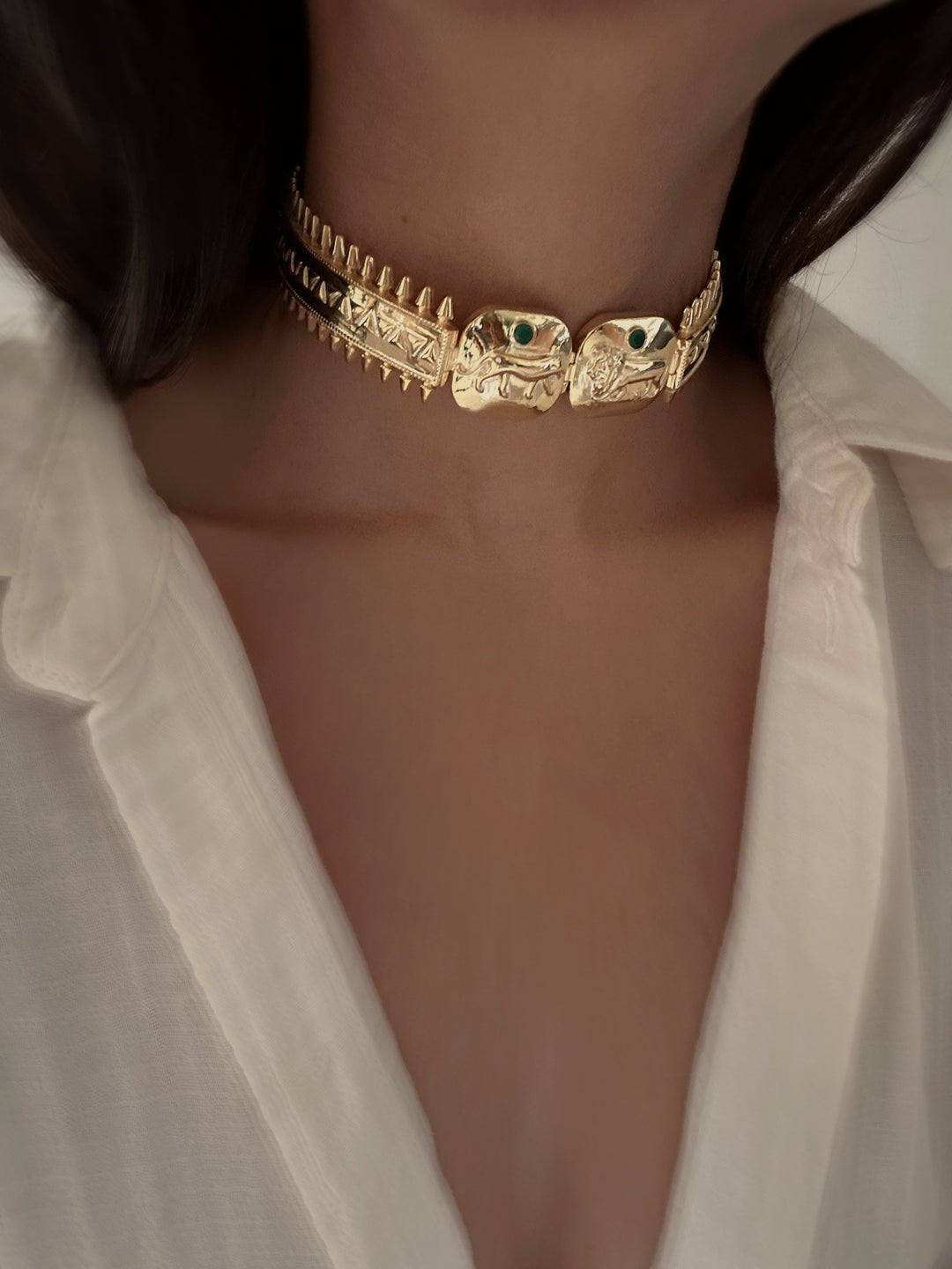 Echoes of the wild choker necklace