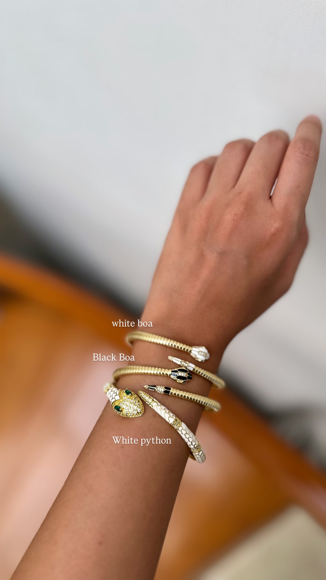 Viper snake bracelet