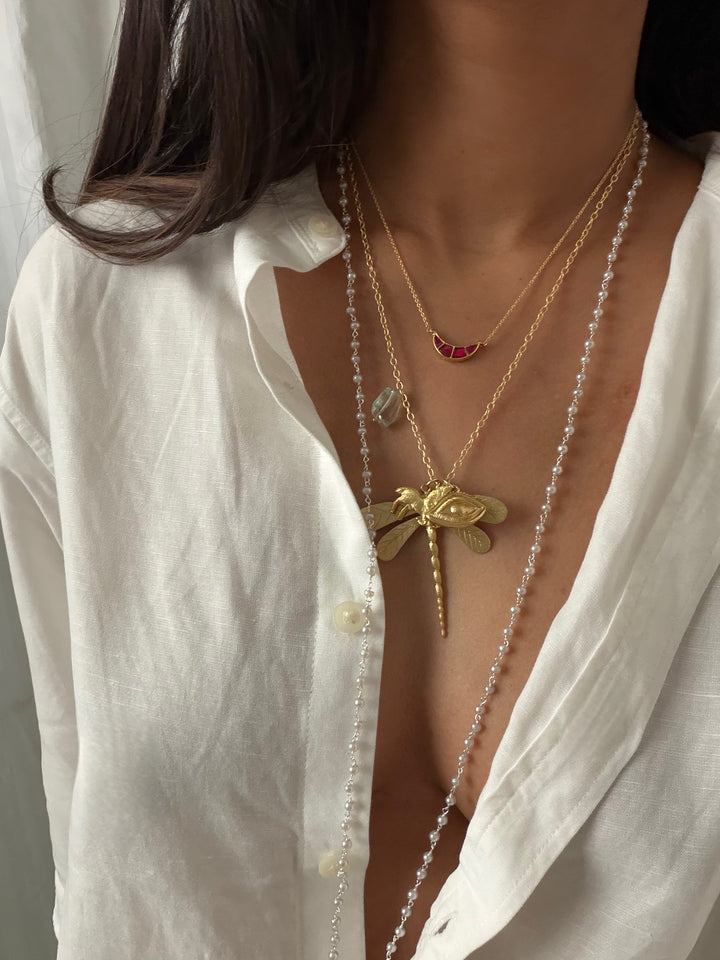 Moon shape necklace
