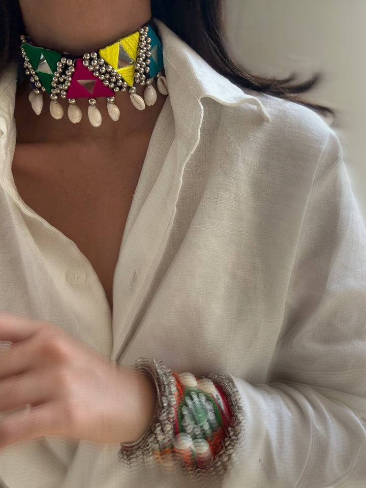 Raas shell necklace set