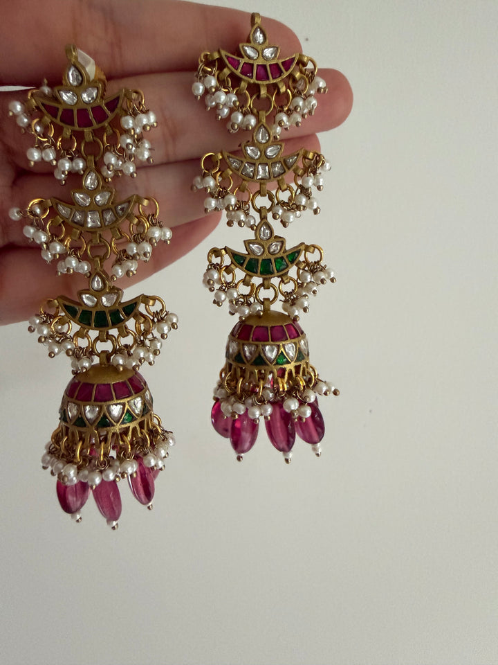 Sona chand jhumki earrings