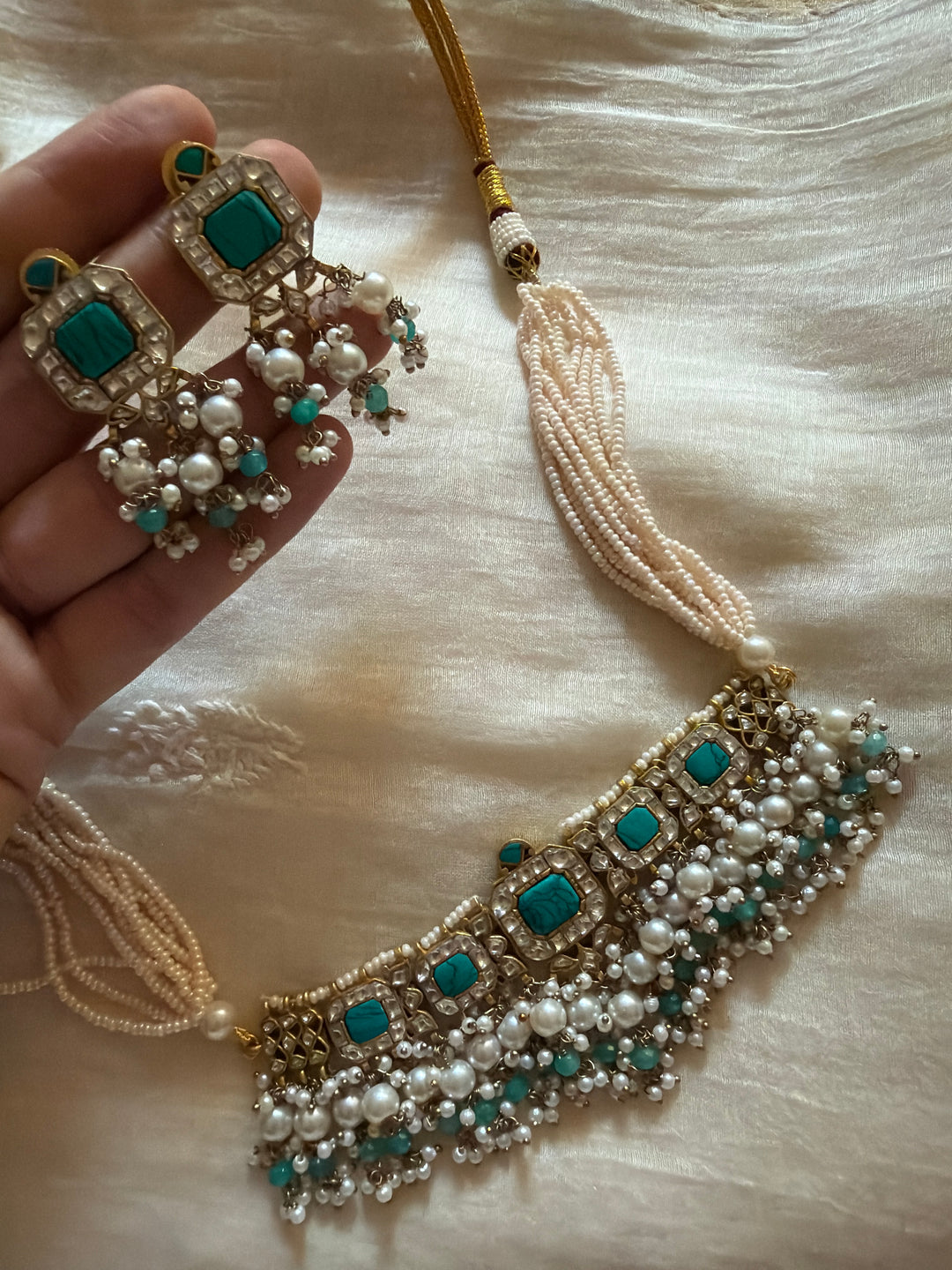 Firoza visai necklace set
