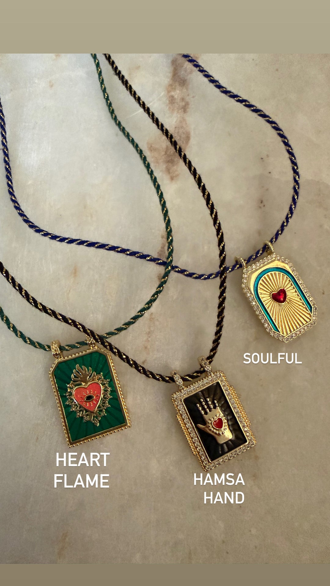 Sacred charm pendant necklace