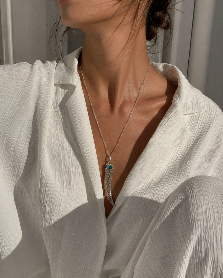 Nomad multicolor talisman necklace