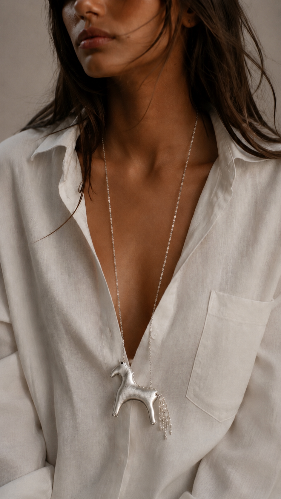 Nomad mare horse necklace