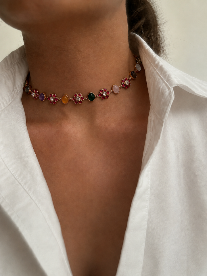 Madhubala delicate choker necklace