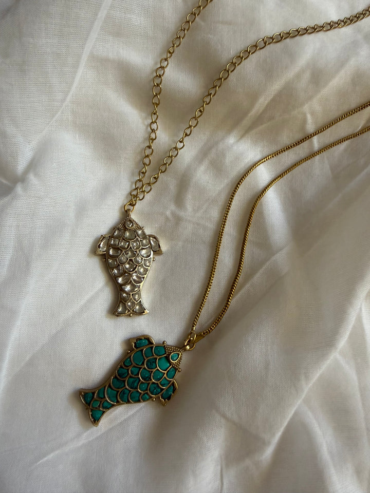 Fish world necklace