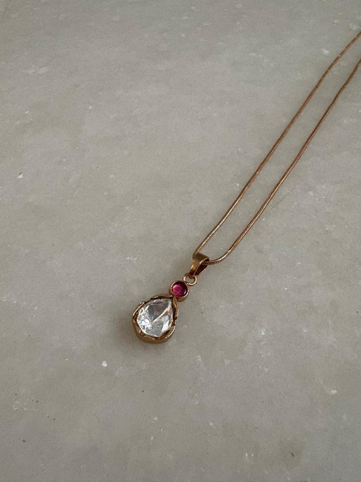 Crystal drop necklace