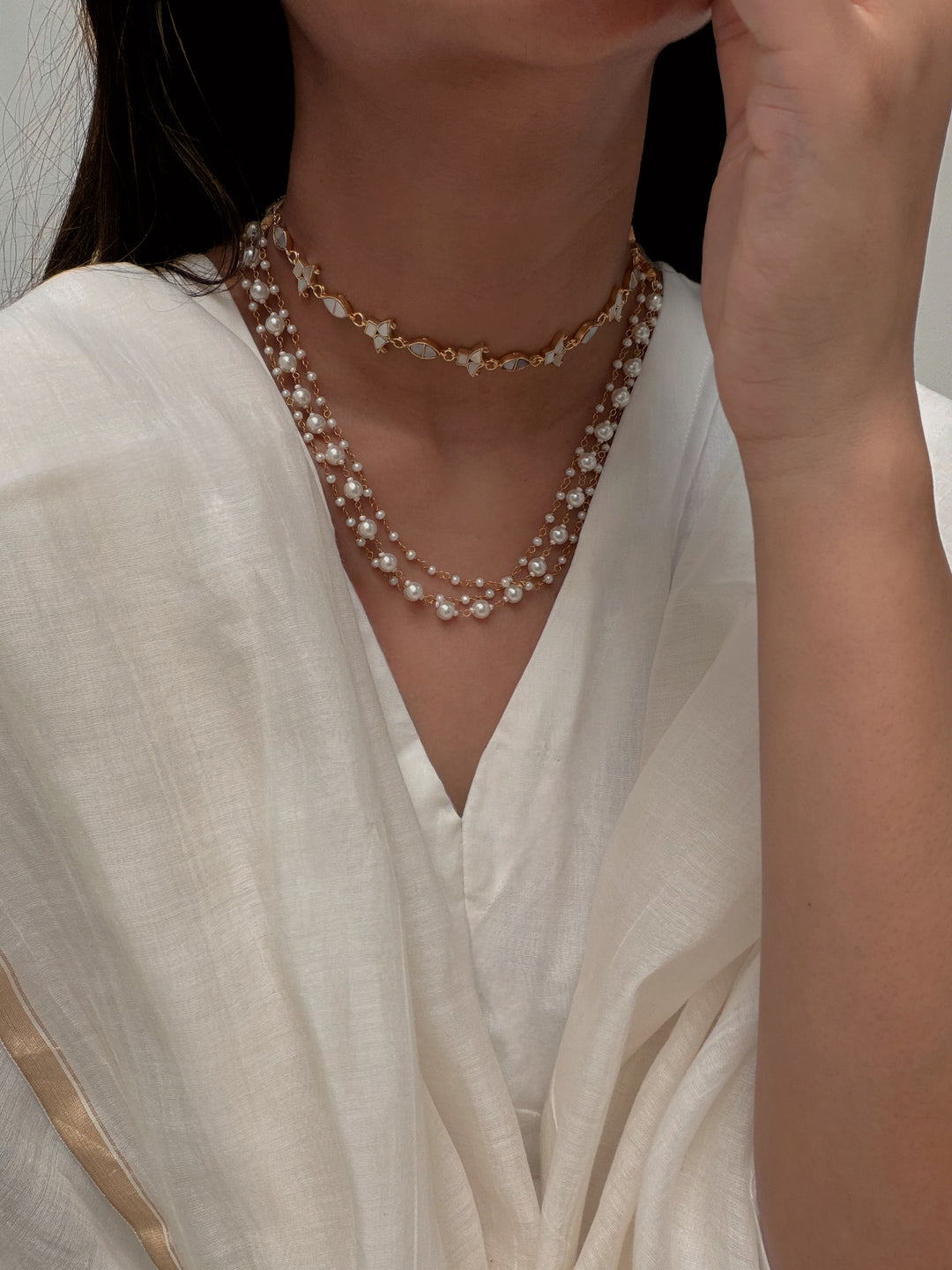 Mystic pearl necklace