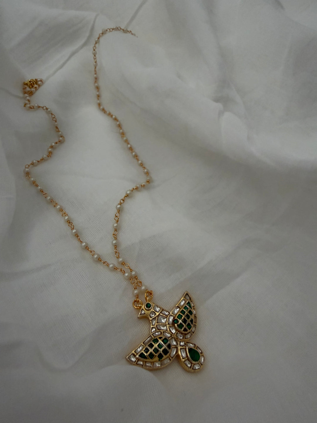 SALE Kundan eagle necklace