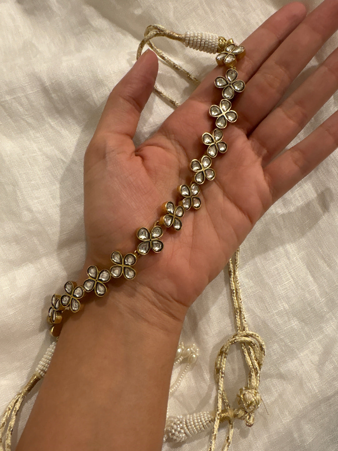 Poppy flower necklace