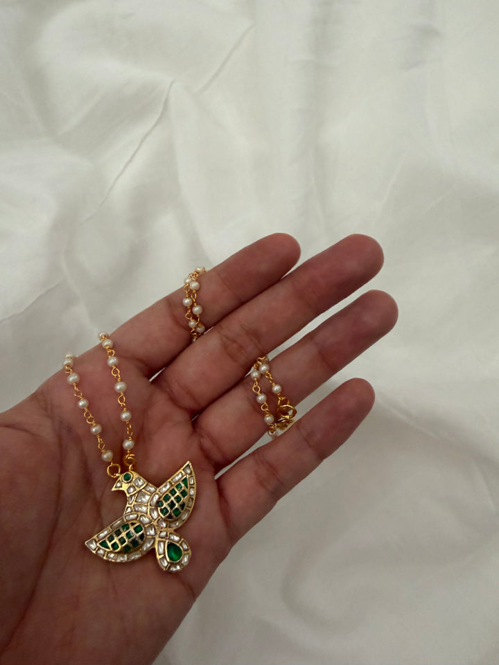 SALE Kundan eagle necklace