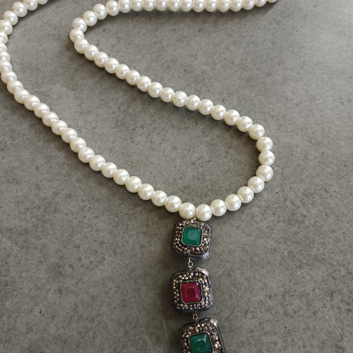 Victorian Pearl Necklace