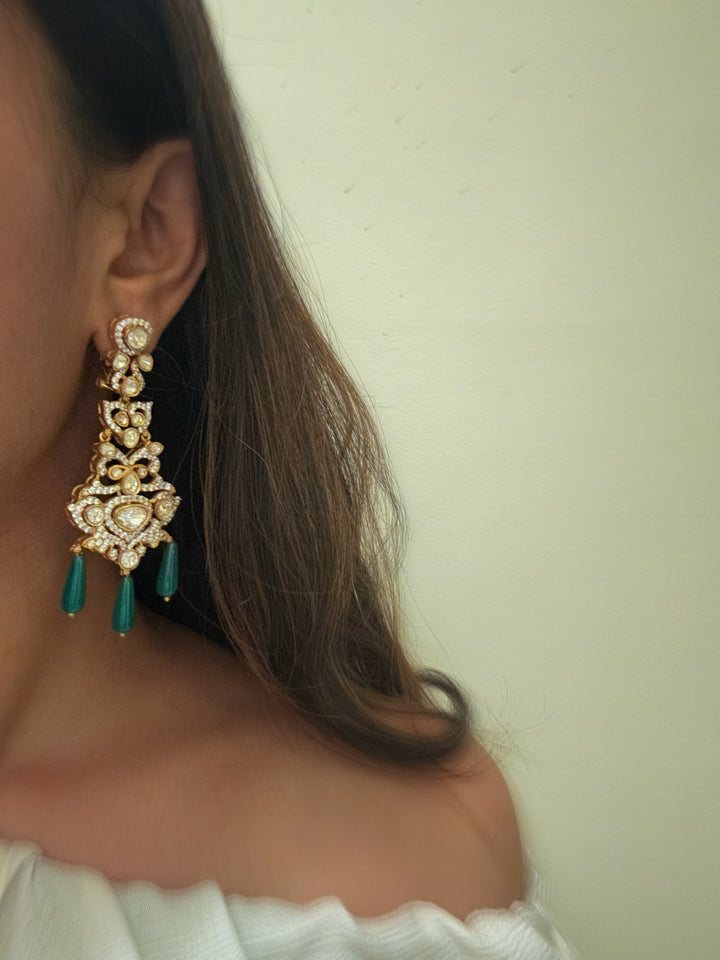 Nile Green Queen Earrings