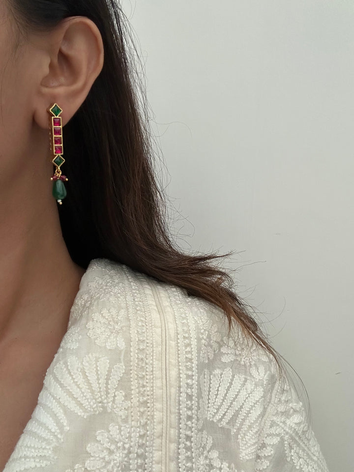 Gulabi linear earrings