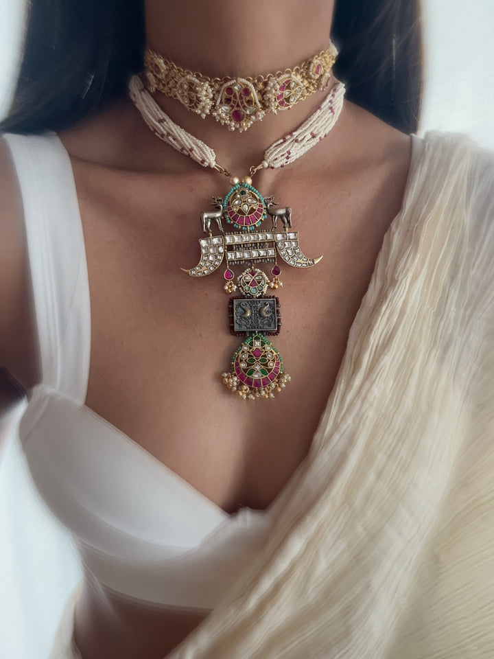 Tanjore Andrew Necklace