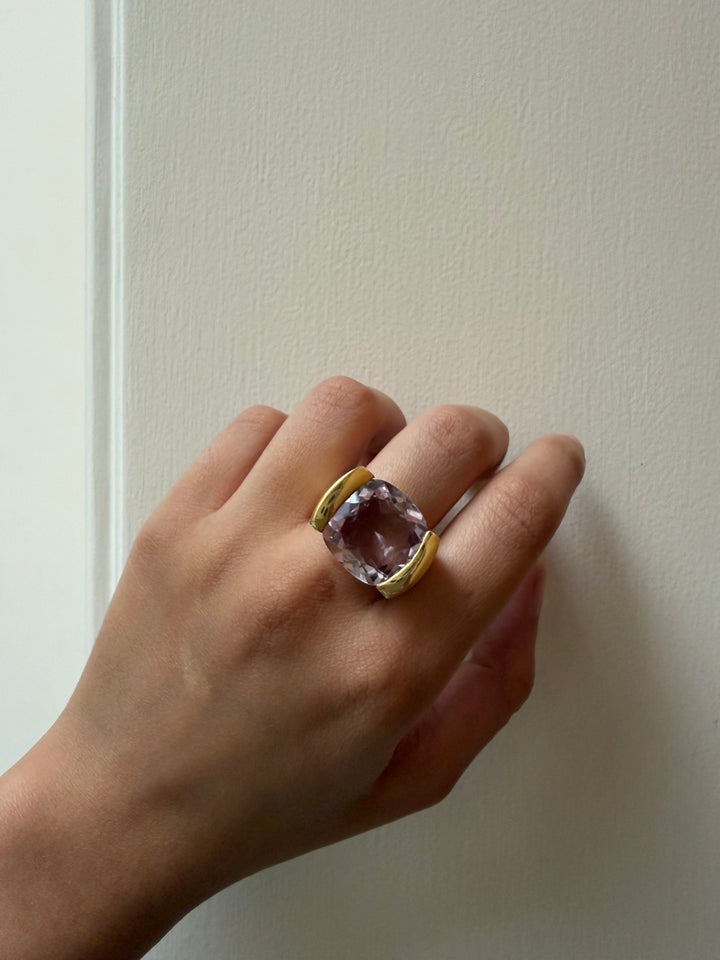 Amethyst cocktail ring
