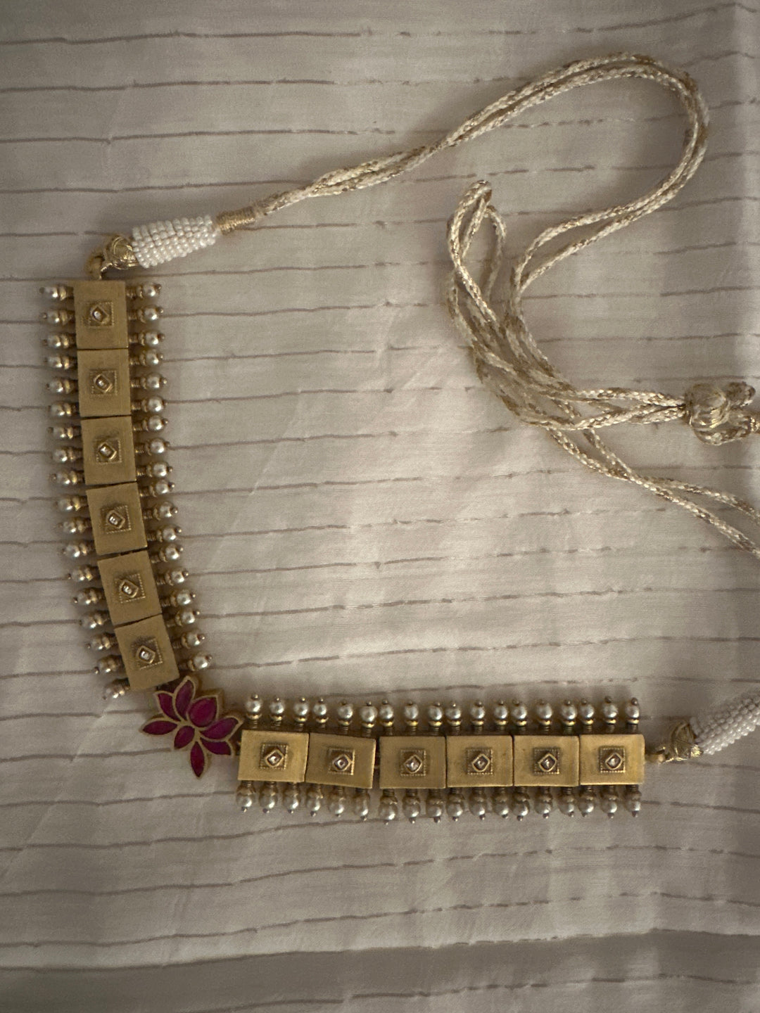 Mughal lotus necklace