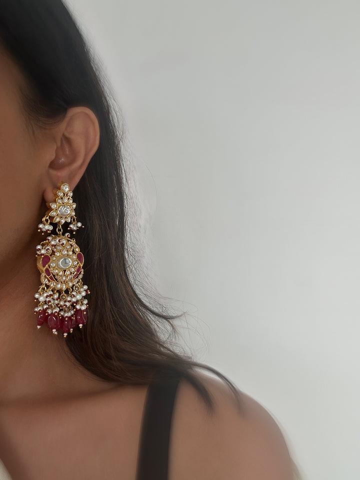 Red Parrot Earrings