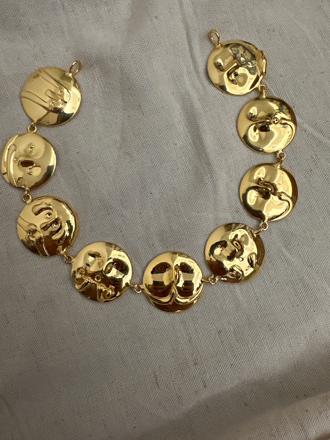 Moody coin necklace