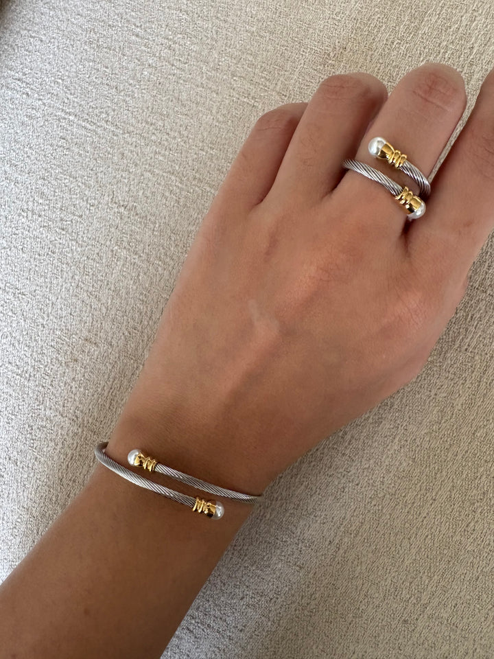 Wrap bracelet & ring set