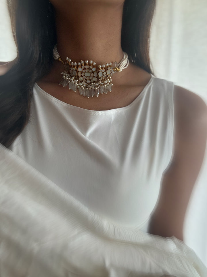 Peri Milky Choker Necklace