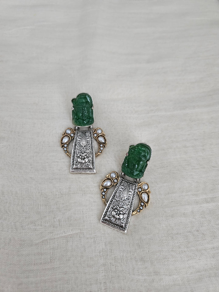 Buddha Silver Earrings