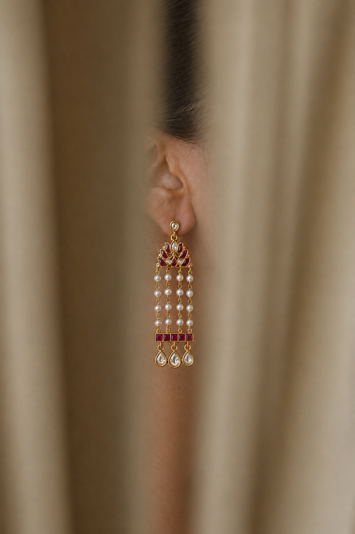 Lotus shaam earrings