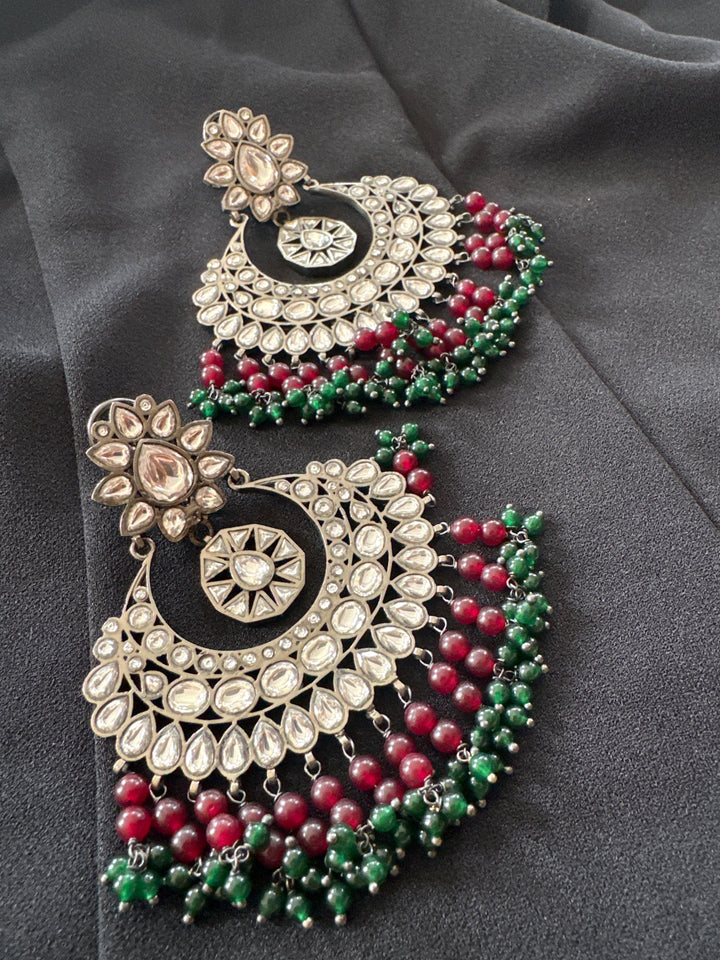 Raha charcoal jhumki earrings