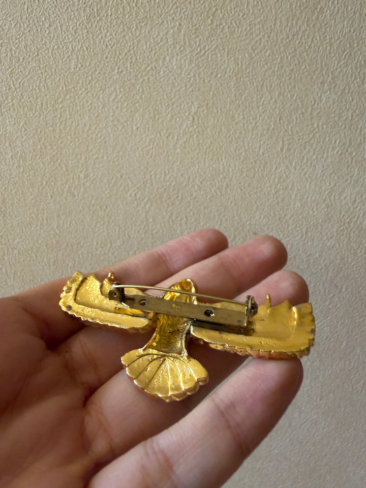 Eagle pin brooch