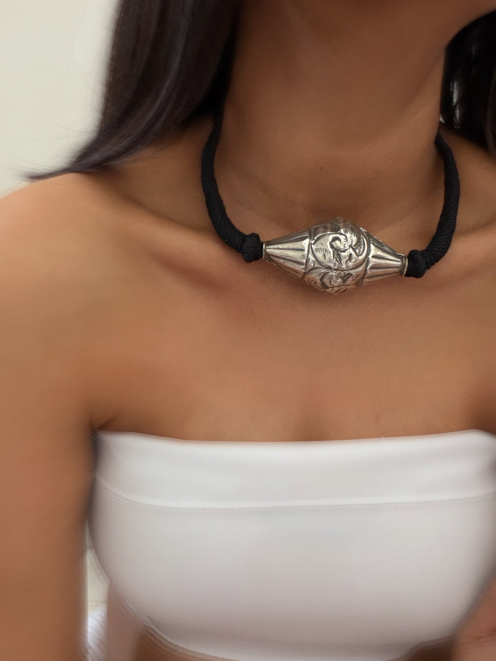 Totem silver necklace