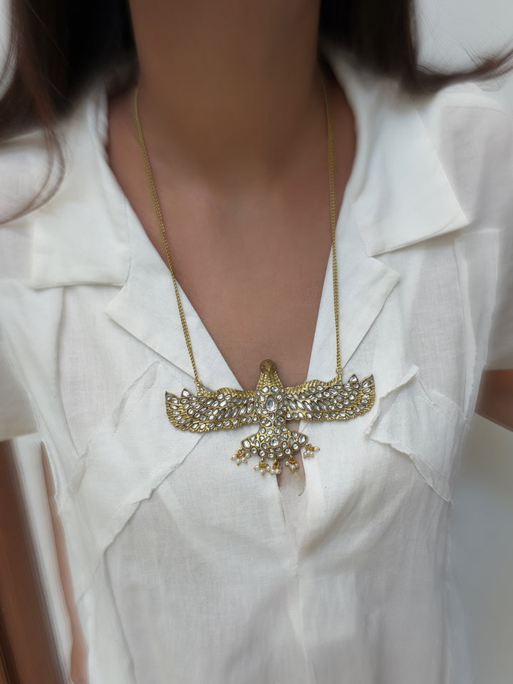 Crownflight eagle necklace