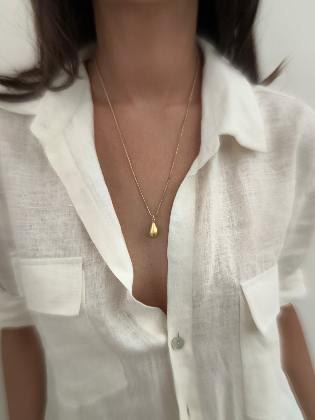 Pebble prism necklace