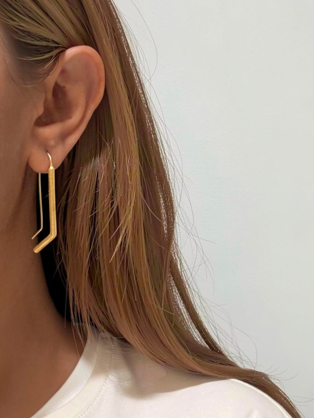 Agnus linear hook earrings