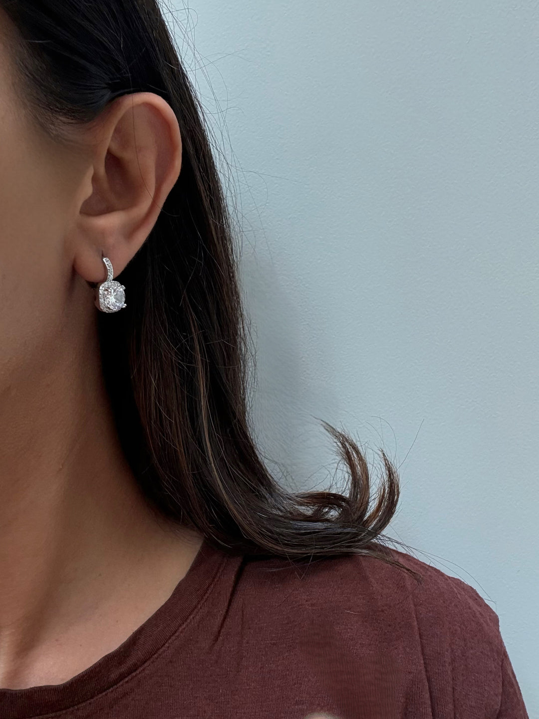 Classic timeless solitaire earrings