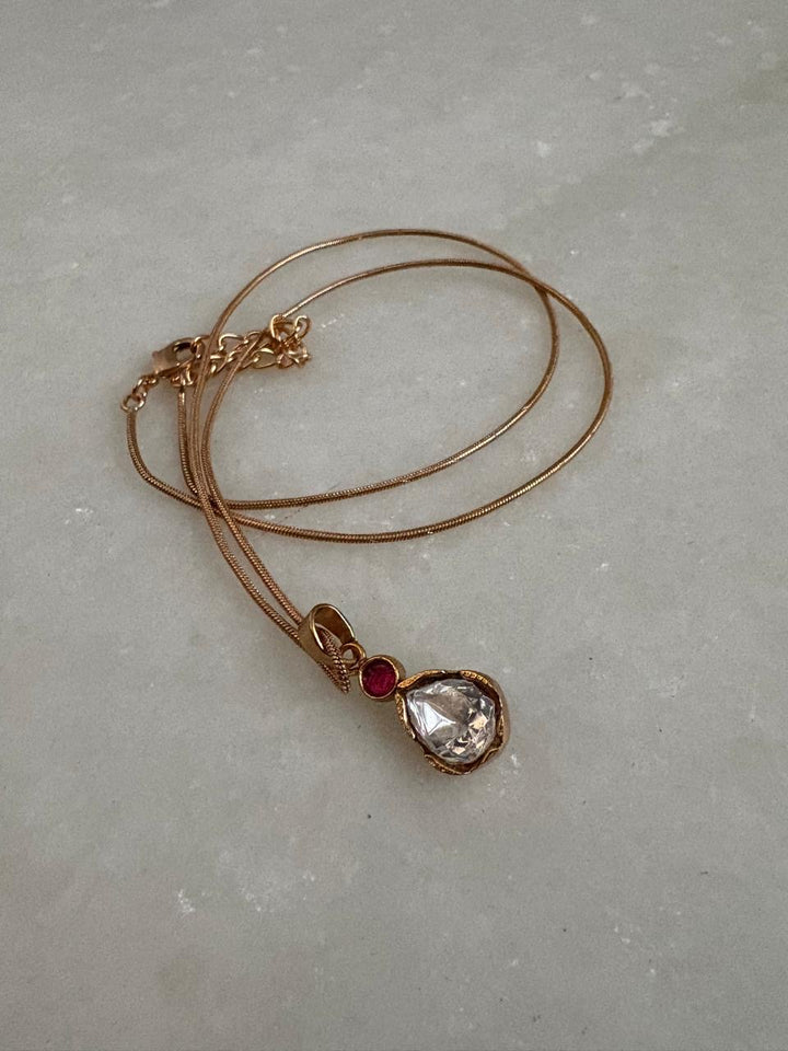 Crystal drop necklace