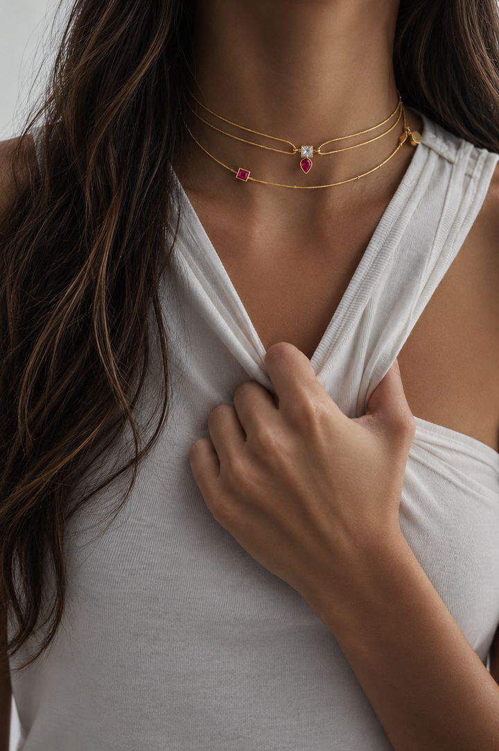 Bhumi delicate choker necklace