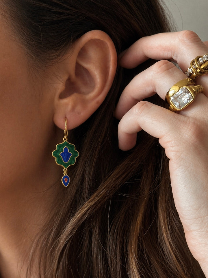 Jaipur deco earrings