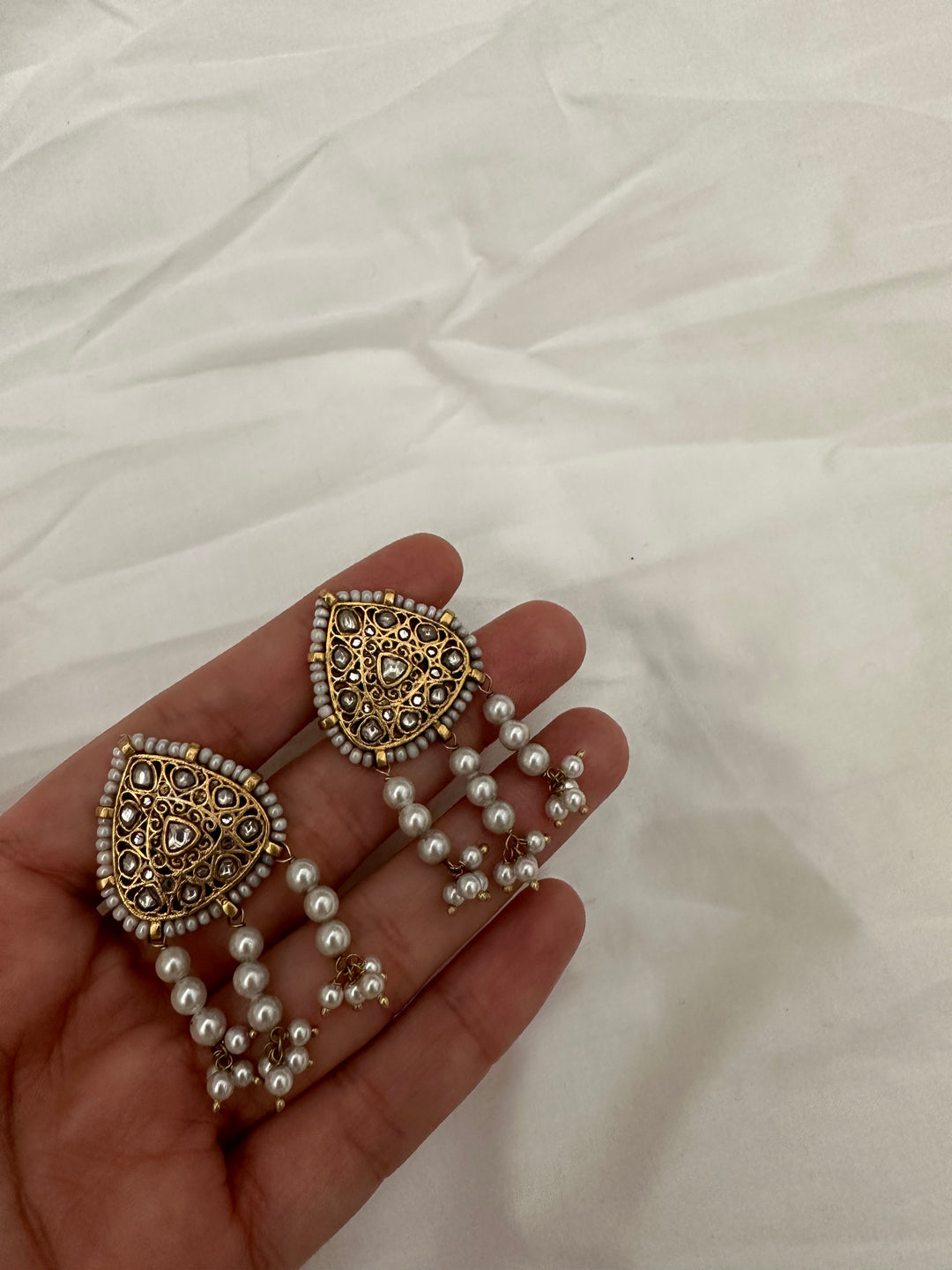 Rakhdi Earrings & Maang Tikka Set