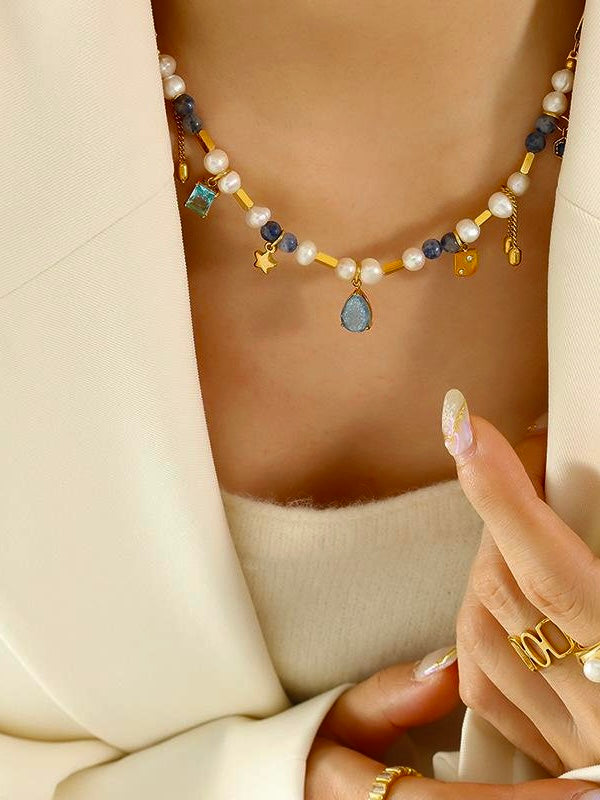 Blue Sardinia necklace