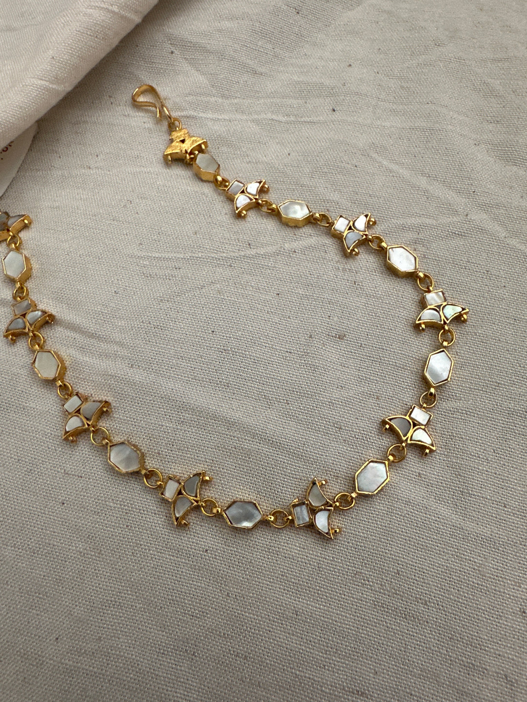 Mop delicate choker tabeez necklace